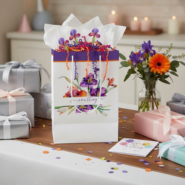 Personlig lila akvarell Iris (Skapare uppladdad)