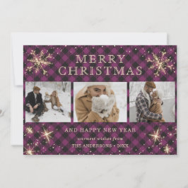 Personlig Lila Buffalo Play 3 Photo Julkort