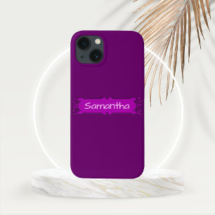 Personlig Lila Center-banderoll