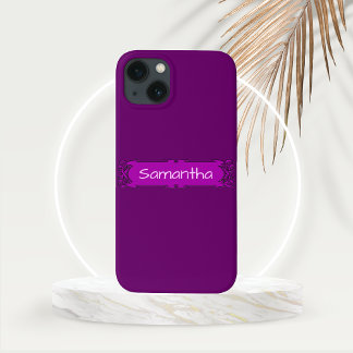Personlig Lila Center-banderoll