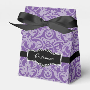 Personlig Lila Damask Pattern Tält favoritruta Presentaskar