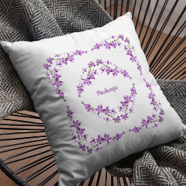 Personlig Lila Dendrobium Orchids Motif Kudde