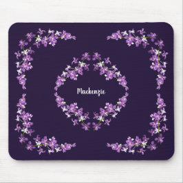 Personlig Lila Dendrobium Orchids Motif Musmatta