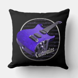 Personlig Lila Electric Guitar Pillow Kudde