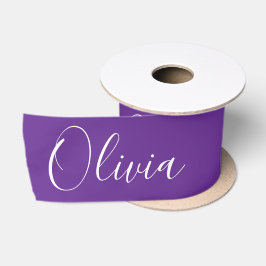 Personlig Lila Elegant Namn Satin