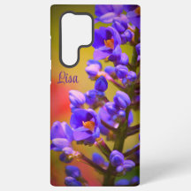 Personlig Lila Flower Samsung Fodral