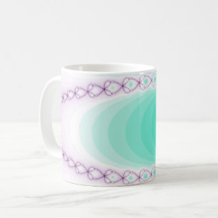 Personlig Lila Grönt Övertoningsraster Kaffemugg