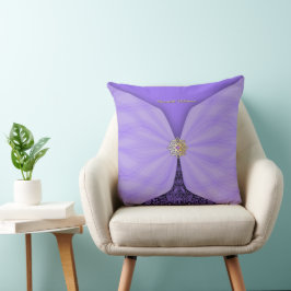 Personlig Lila Juvel Textil Illusion Kudde