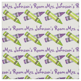 Personlig Lila Kritor School Art Teacher Tyg