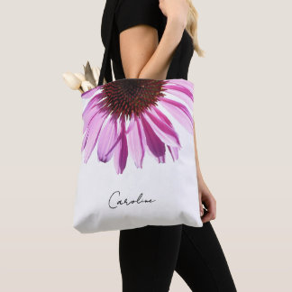 Personlig Lila Lavendel Echinacea Blomma Tygkasse