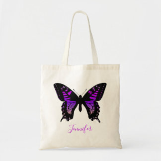 Personlig Lila Ombre Vinge Butterfly Tygkasse
