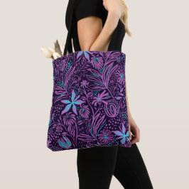 Personlig Lila Paisley Tygkasse