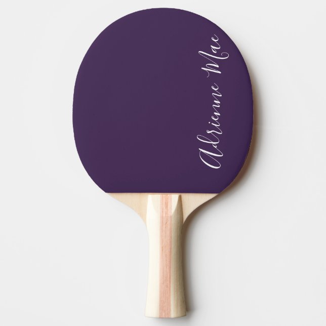 Personlig Lila Ping Pong Paddle Pingisracket (Framsidan)