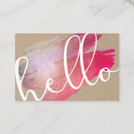 Personlig Lila Push Loyalty Card Visitkort