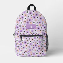 Personlig lila retroblomma personlig