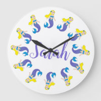 Personlig Lila Sjöjungfru Girl Bedroom Bathroom