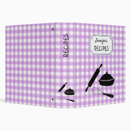 Personlig Lilac Gingham Play Mönster Recipe