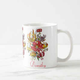Personlig Lilies Kaffemugg