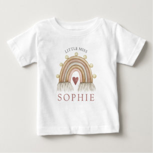 Personlig lilla fröken regnbåge t shirt