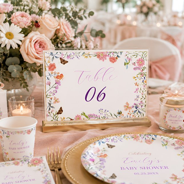 Personlig Lille Love Bug Baby Shower Bordsnummer (Skapare uppladdad)