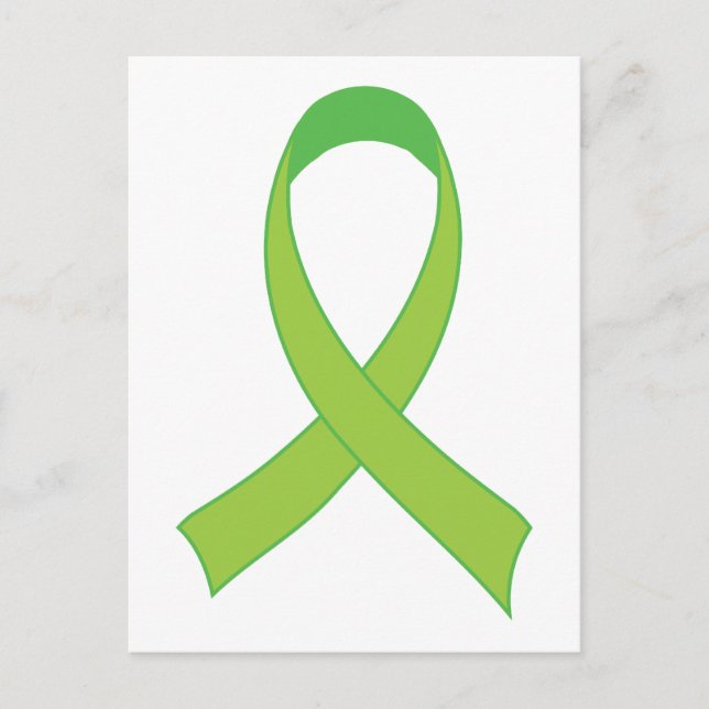 Personlig Lime Green Awareness Gift Vykort (Framsida)