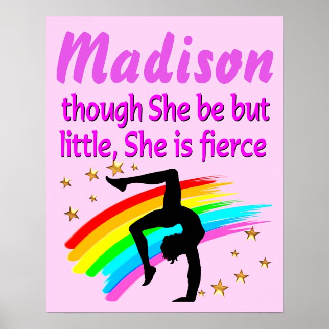 PERSONLIG LITE MEN FIERCE GYMNAST POSTER (Framsidan)