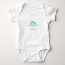 Personlig, liten dinosaurie baby bodysuit t shirt