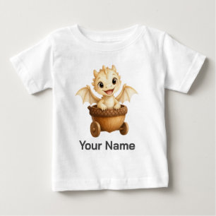 Personlig liten drak i ekollonkärra t shirt