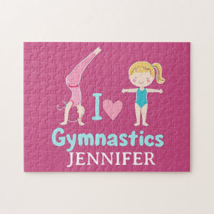 Personlig liten gymnastikaning, jag älskar gymnast pussel