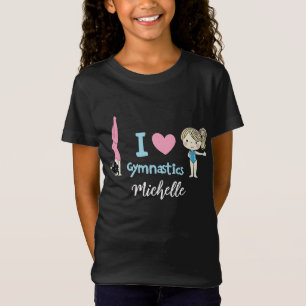 Personlig liten gymnastikaning, jag älskar gymnast t shirt
