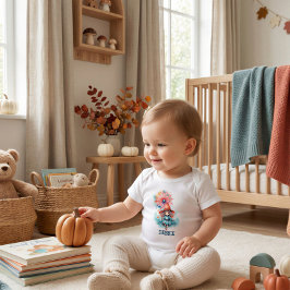 Personlig liten häxa baby Halloween-bodysuit T Shirt
