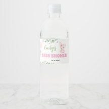 Personlig liten kaninflicka baby shower