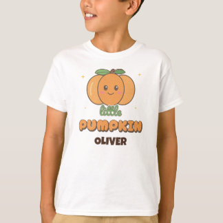 Personlig liten pumpa barn Halloween höst T- T Shirt