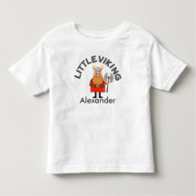 Personlig liten Viking barn t-shirt