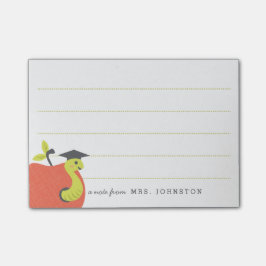 Personlig | Litet Apple Teacher Stationery Post-it Block