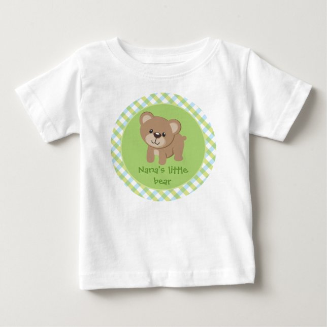 Personlig Little Bear - Nanas lilla björn T-shirt (Framsida)