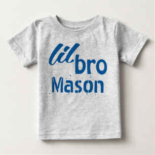 Personlig Little BRO Blue Tee