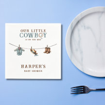 Personlig Little Cowboy Baby Shower