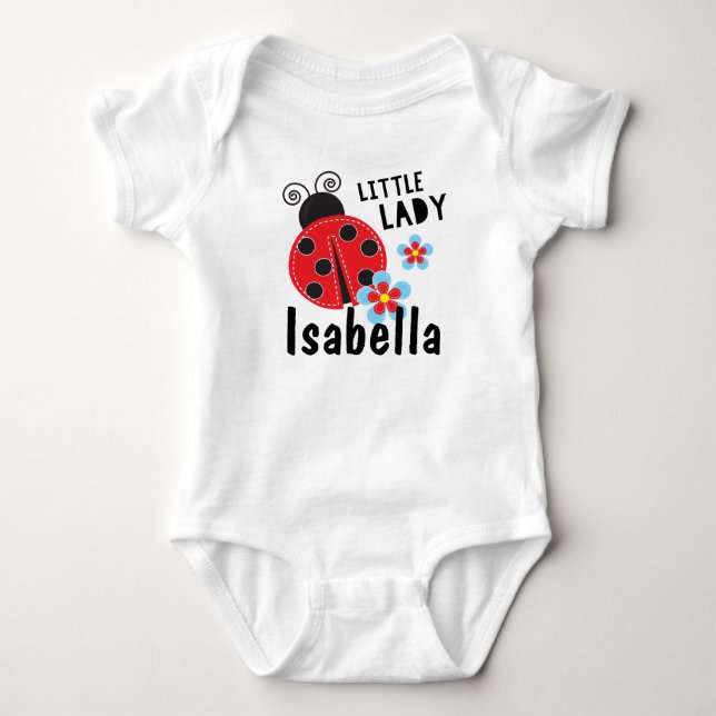 Personlig Little Dam LadyBug T Shirt (Framsida)