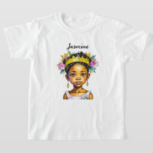 Personlig Little Girl Princess of Färg T Shirt