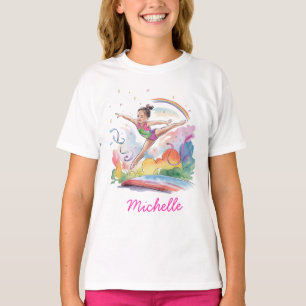 Personlig Little Gymnast Girl,I Kärlek Gymnastics T Shirt