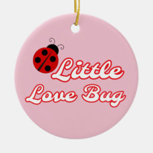 Personlig Little Kärlek Kryp Ladybug Träd Julgransprydnad Keramik