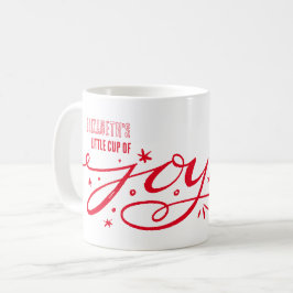 Personlig Little Kopp av Joy Hand Lettered Mugg