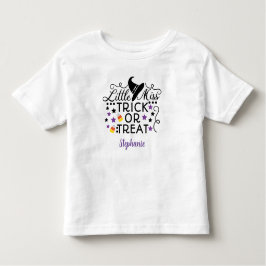 Personlig Little Miss Trick or Treat Häxa Hatt T Shirt
