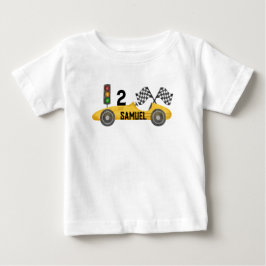 Personlig Little Racer Birthday T Shirt