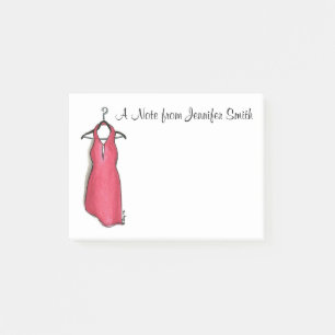 Personlig Little Red Dress Fashionista Post its Post-it Block