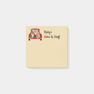 Personlig Little Red Lastbil Post-it Block