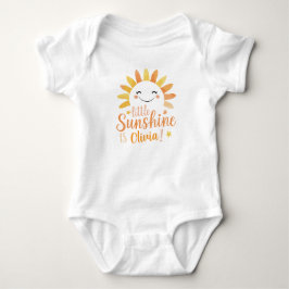 Personlig "Little Sunshine" Baby Bodykostym T Shirt