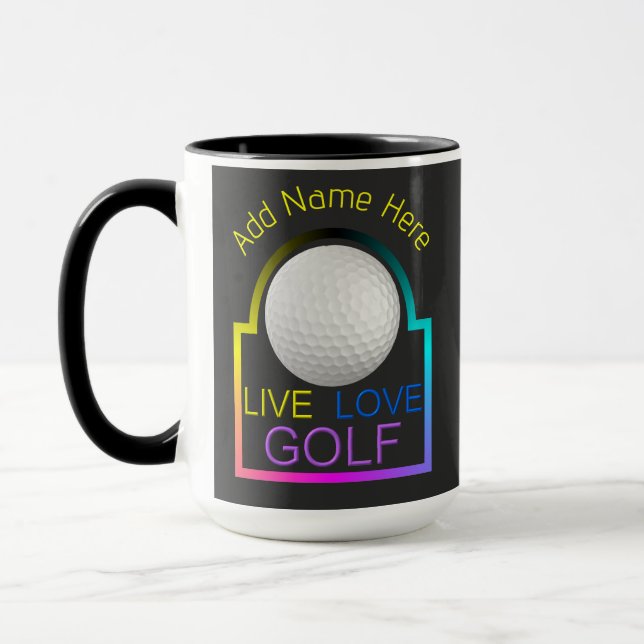 Personlig Live Kärlek Combo Golf Mugg (Vänster)