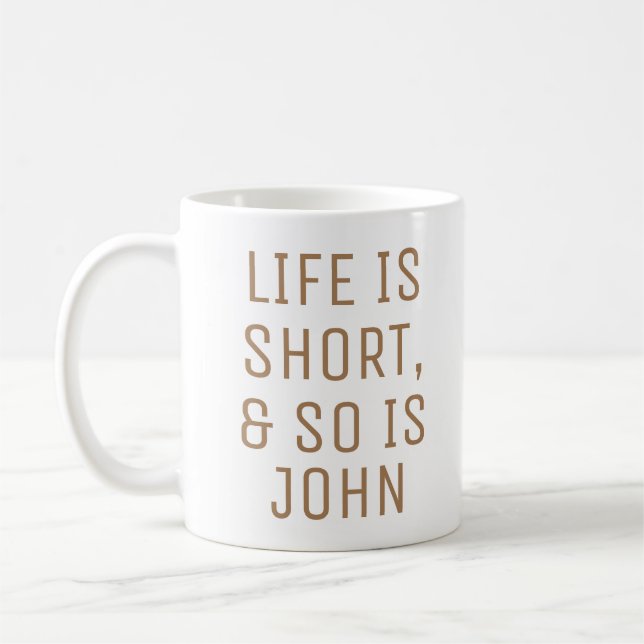 Personlig Livet är Kort Humor Citat Slogan Mugg (Vänster)